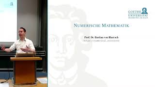 Num 17a  Numerische Mathematik Einführung in die Numerik [upl. by Ashjian]