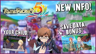 Rune Factory 5  Save Data Bonus REVEALED  New Trailer and Info [upl. by Gianna]