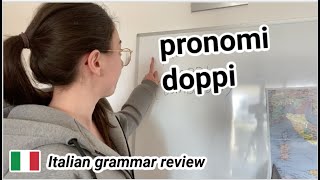 Italian Grammar Review formare i PRONOMI DOPPI e focus su GLIELOLALILE in IT [upl. by Niras906]