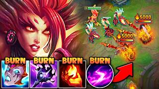 Zyra but I build every burn item and my plants literally spit fire MEGA BURN ZYRA [upl. by Felton]