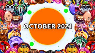 BEST AGARIO GAMEPLAYS amp MOMENTS OF OCTOBER 2021  Jumbo Agario Solo amp Team Compilation [upl. by Annailuj]