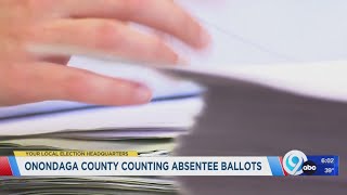 Onondaga County counting absentee ballots [upl. by Suiremed921]