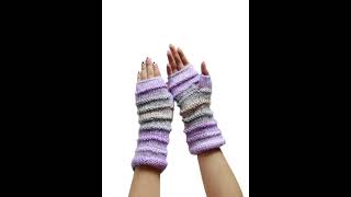 Easy Fingerless Gloves Knitting Secrets and Tutorial [upl. by Haliek484]