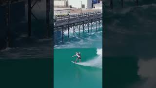 Skydiver Lands Into Surfing A Wave  Skydive Dubai  Surfing  Thrill  Action  Stunt  Air [upl. by Xenos]