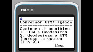 Programa para convertir coordenadas UTM a Geodésicas y viceversa [upl. by Letitia]