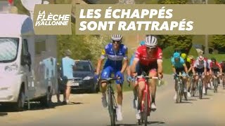 Les échappés sont rattrapés  La Flèche Wallonne 2018 [upl. by Eladnek341]