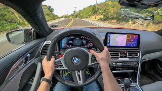 2023 BMW M8 Competition Coupe  POV Test Drive Binaural Audio [upl. by Yort]