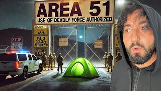 CAMPING AT AREA 51 REAL UFOS  MEN IN BLACK amp EXPLOSIONS CAUGHT ON CAMERA [upl. by Baler]