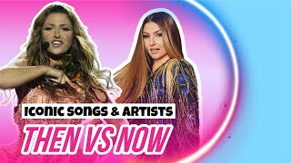 Eurovision Iconic Songs and Artist THEN vs NOW [upl. by Schindler217]