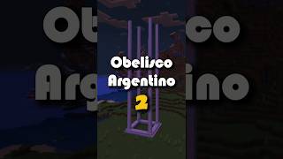 Día 2 construyendo el obelisco de Argentina 🇦🇷 minecraft obelisco shorts tiktok challenge [upl. by Nahs]