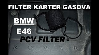 ZAMJENA FILTERA KARTER GASOVA  PCV filter replacementBMW engine [upl. by Pearman234]