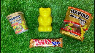 Haribo Golden Box Yellow Mix Unboxing [upl. by Wiltz442]