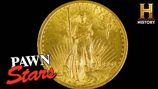 Pawn Stars Rare Double Eagle Coin Exceeds Estimate S22 [upl. by Ran]