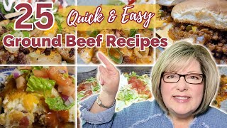 25 🤩 QUICK amp EASY Ground Beef Recipes That Will SAVE Your Weeknight Dinners  GROUND BEEF MARATHON [upl. by Myra]