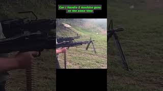 Firing Two machine guns at the same time shorts firing machinegun army [upl. by Annoiek439]