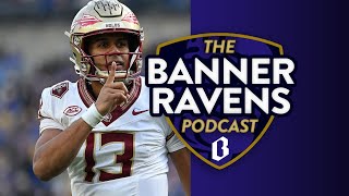 Quarterbacks running backs and tight ends the Ravens could draft  Banner Ravens Podcast [upl. by Anitsirt216]