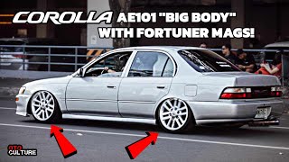 1996 Toyota Corolla GLI quotBig Bodyquot with FORTUNER Mags  OtoCulture [upl. by Aro]