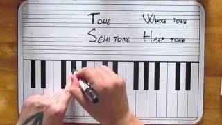 Tones and Semitones  Whole and Half steps [upl. by Googins]