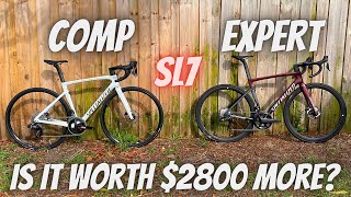 2022 SPECIALIZED TARMAC SL7 COMP vs EXPERT WHAT IS YOUR 2800 DOLLARS GETTING YOU [upl. by Brennan110]