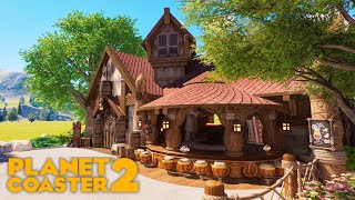 Axe amp Barrel Restaurant Build  Planet Coaster 2 [upl. by Micki]