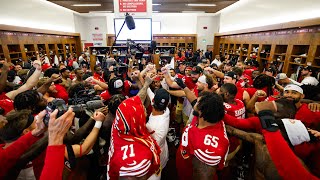 Go Inside the 49ers Locker Room Following Week 1 Win vs Jets [upl. by Tessil]