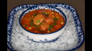 Cocido De Garbanzo Con Chorizo Y Salchicha [upl. by Cressida634]