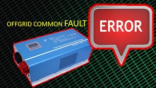 solar power OFFGRID Common Fault [upl. by Xylon]