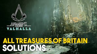 Assassins Creed Valhalla All Treasures Of Britain Locations amp Solutions [upl. by Miyasawa]