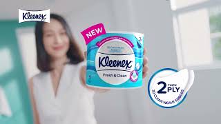 ULTIMATE absorbency so you can use LESS with the NEW Kleenex Bathroom Tissue 2Ply [upl. by Shepley]