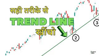 TREND LINES कैसे बनाएं  How to draw Trend Lines correctly  Draw Trend Lines like a Pro [upl. by Dachi]