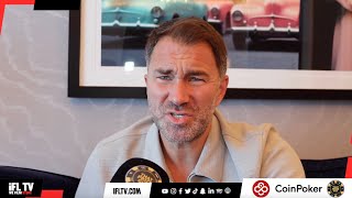 GO F YOURSELF EDDIE HEARN TAKES SHOTS AT EVERYONEAJDUBOISDE LA HOYA COMMENTSELLERBECANELO [upl. by Arerrac]