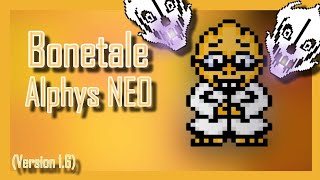 Alphys NEO bonetale 16 Showcase and Gameplay custom character [upl. by Glaab]