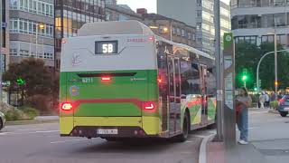 Here is the Vitrasa bus 6211 on the 5B in Vigo Monday 28 October 2024 [upl. by Yelmene921]