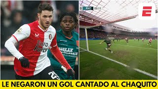 NO SE PUEDE CREER el GOL que le sacaron a SANTIAGO GIMÉNEZ El CHAQUITO casi marca  Eredivisie [upl. by Ogait632]