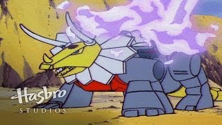 Transformers Generation 1  Dinobots to the Rescue  Transformers Official [upl. by Nannek]