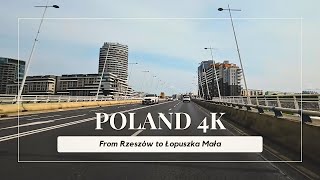 Sunday ride through Rzeszów and nearby villages  From Rzeszów to Łopuszka Mała  POLAND 4K [upl. by Hannad]