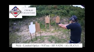 USPSA Level 1  SKSC  Stage 3 Classifier CM 06 03  July 20 2024 [upl. by Aramaj843]