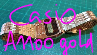 Casio A1100 gold  Reissue Overview und Armband kürzen [upl. by Milano268]