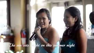 Bridesmaids sing epic wedding speech for sister a rendition of quot Let It Goquot Disneys Frozen [upl. by Acisset]