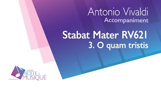 A Vivaldi  Stabat Mater RV 621 III O quam tristis piano accompaniment [upl. by Acinorrev]