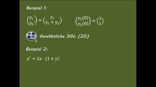 Gewöhnliche DGL 19 Satz von PicardLindelöf [upl. by Saimerej531]