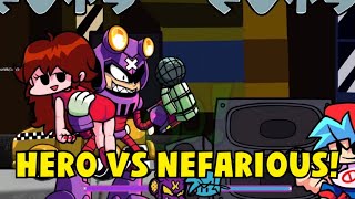 Friday night funkin  X Nefarious Fnf STORY MODE  Nefarioue vs Hero [upl. by Gunzburg]