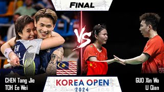 ⚪LIVE SCORE  FINAL  CHEN Tang Jie TOH Ee Wei vs GUO Xin Wa LI Qian  Korea Open 2024 Badminton [upl. by Llennol]