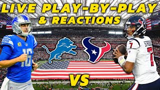 Detroit Lions vs Houston Texans  Live PlayByPlay amp Reactions [upl. by Rand]