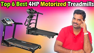 ✅ Top 6 Best 4HP Treadmills In India 2024 With Price Motorized Treadmills Review amp Comparison [upl. by Wallis]