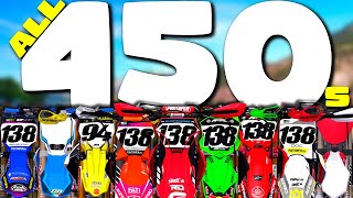 A SUPERCROSS SET UP FOR EVERY 450 IN MX BIKES [upl. by Adroj]