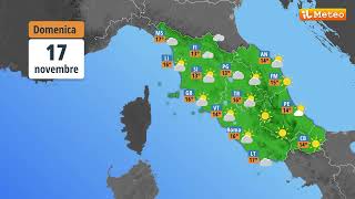 Meteo previsioni meteo Sabato 16 novembre 2024 [upl. by Hartmann]