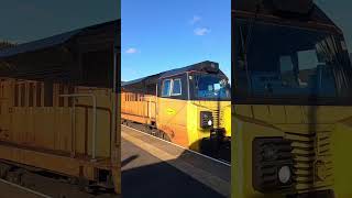 Colas train stops at Eaglescliffe 70810 [upl. by Mordy105]