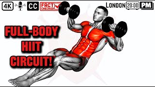 FullBody Burn 10Minute HIIT Circuit with Dumbbells [upl. by Greenburg]