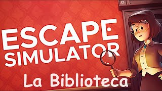 Guia Escape Simulator  Español  La Mansion Edgewood  La Biblioteca Todas las Fichas [upl. by Booma]